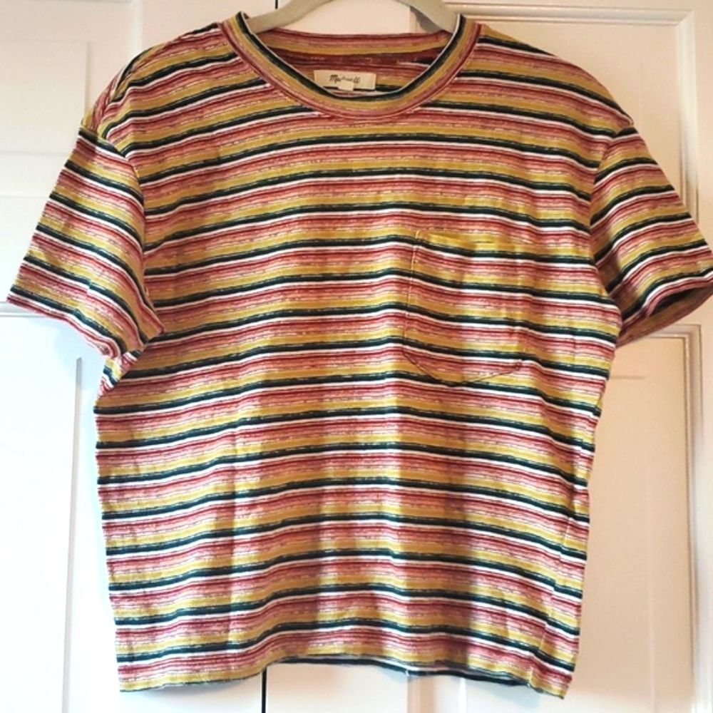 Madewell Multicolor Striped Short Sleeve Tee